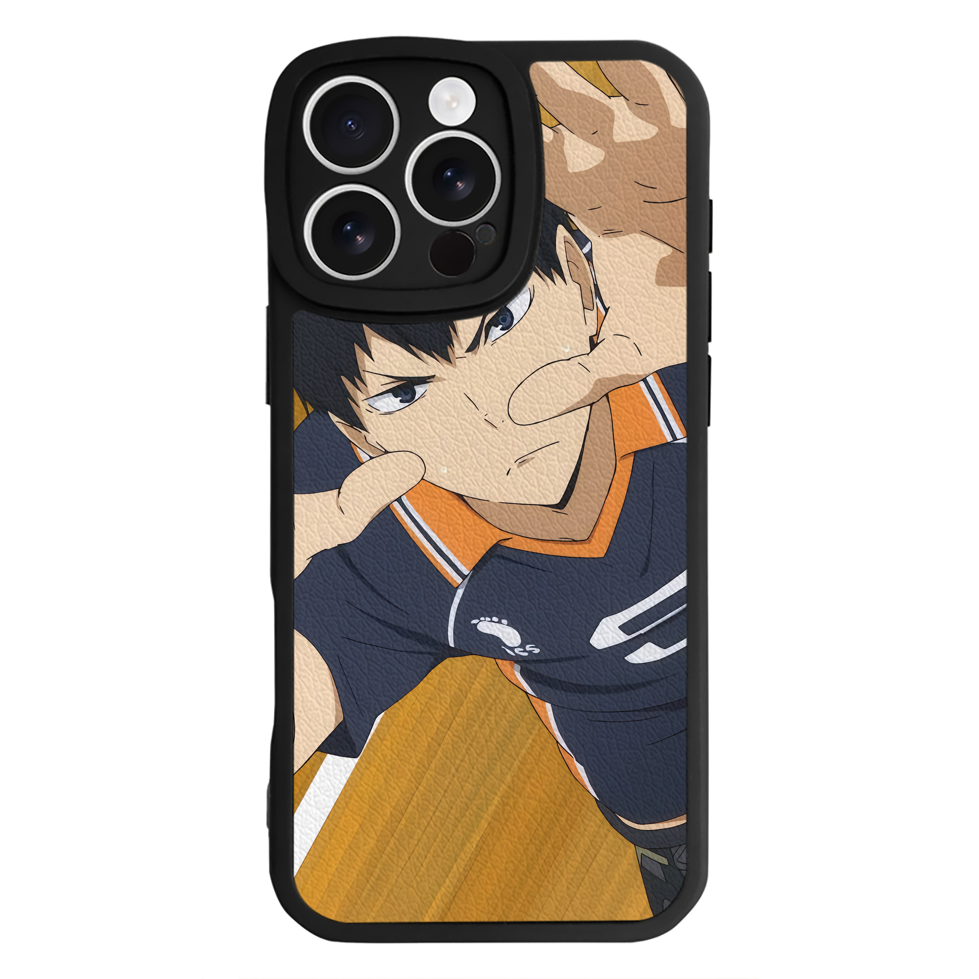 （画像用） ハイキュー!! Haikyu!! 【iPhone 16シリーズ対応】シリコンスマホケース（レザー調） 材質：シリコン